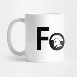 Force creative typography design Mug